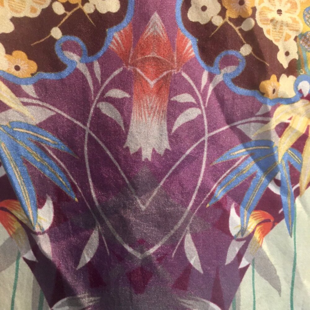 NWT Johnny Was ADALENA DERIVE BLOUSE 100% silk - Picture 9 of 14